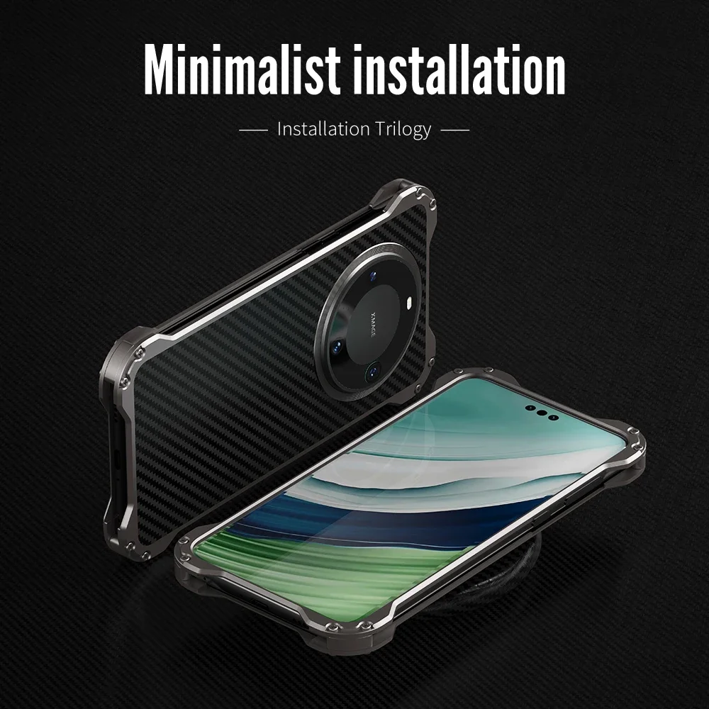 Luxury rugged aluminum metal case for Huawei Mate 60 Pro shockproof and scratch-proof screw bumper cover cooling case
Luxury rugged aluminum metal case for Huawei Mate 60 Pro shockproof and scratch-proof screw bumper cover cooling case