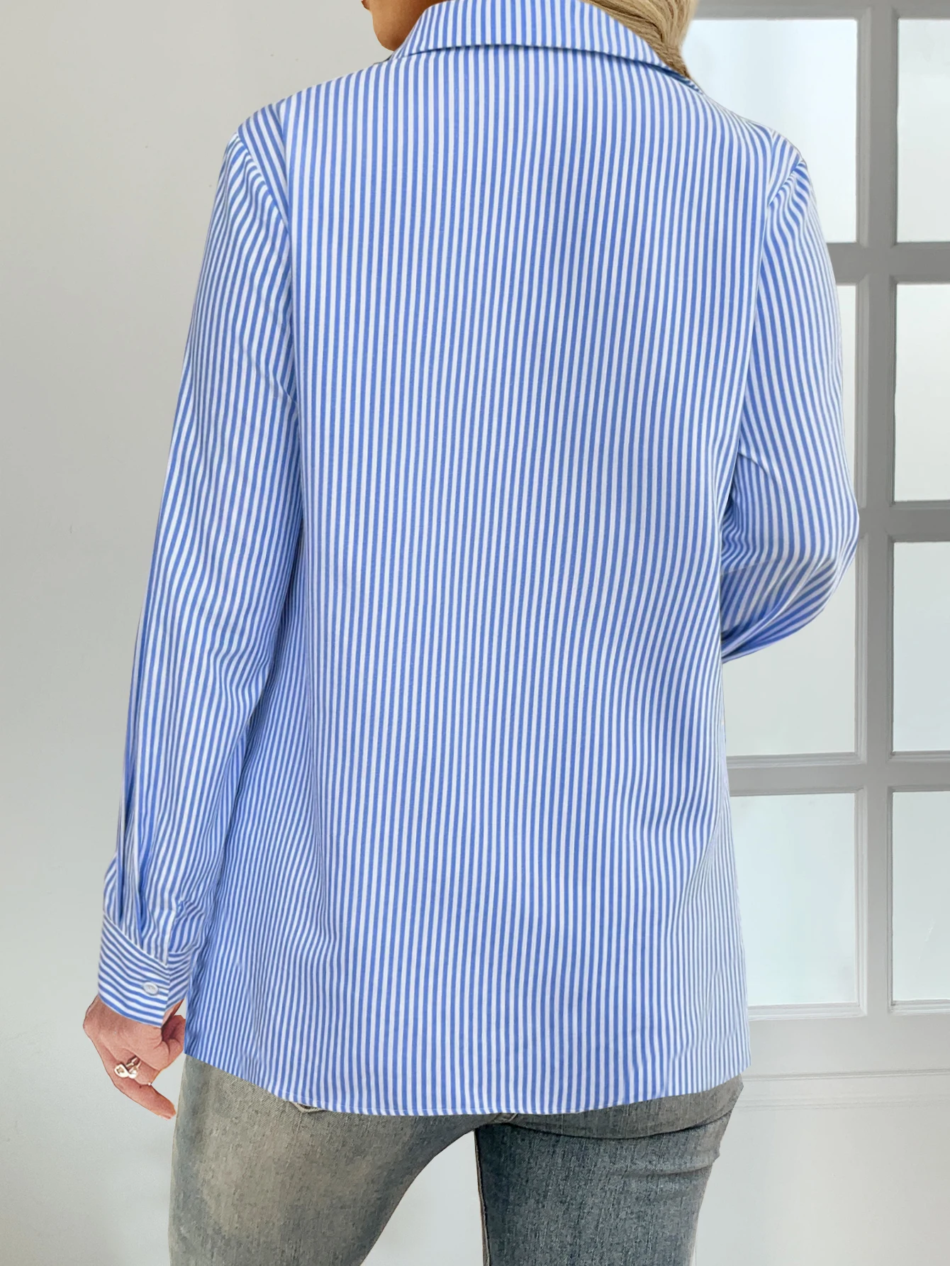 مزاجه فضفاض امرأة قميص أزياء عارضة بلوزة أنيقة طويلة الأكمام امرأة قميص عطلة نهاية الأسبوع الأعلى مزاجه فضفاض امرأة قميص أزياء عارضة بلوزة أنيقة طويلة الأكمام امرأة قميص عطلة نهاية الأسبوع الأعلى