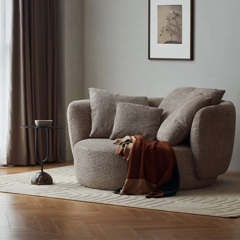 Simple Cream Style Single Dumpling Sofa Living Room Balcony Large and Small Apartment Type round Leisure Fabric Italian Style
Simple Cream Style Single Dumpling Sofa Living Room Balcony Large and Small Apartment Type round Leisure Fabric Italian Style