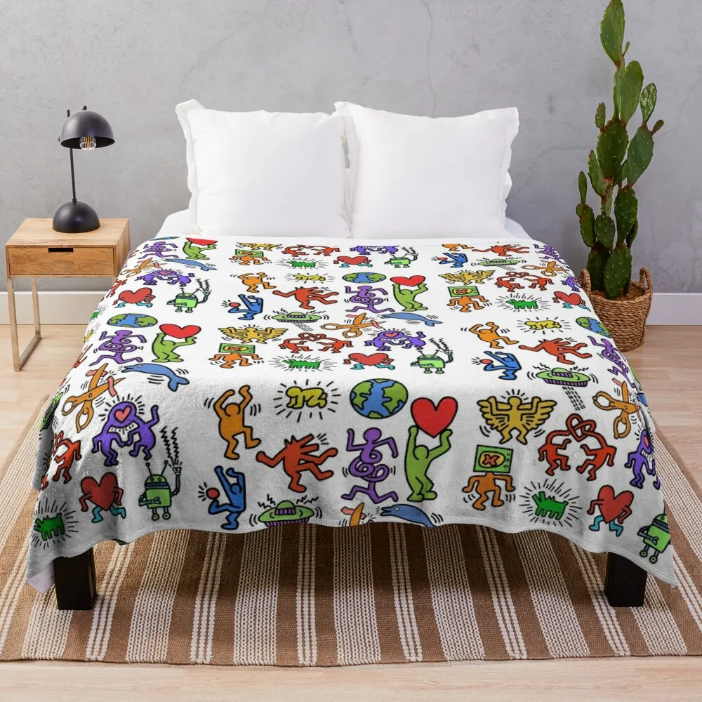 Haring Symbols Throw Blanket Decorative Bed Blankets Moving Blanket Sofa Throw Blanket Soft Plush Plaid
Haring Symbols Throw Blanket Decorative Bed Blankets Moving Blanket Sofa Throw Blanket Soft Plush Plaid