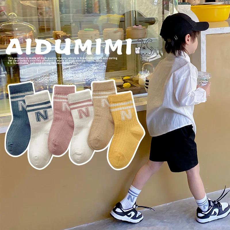 Spring 3 Pairs Children Baby Boys Knit Soft Cotton Letter Socks Toddler Boys Cute Stripe Socks Kids Boys Long Knee High Socks
Spring 3 Pairs Children Baby Boys Knit Soft Cotton Letter Socks Toddler Boys Cute Stripe Socks Kids Boys Long Knee High Socks