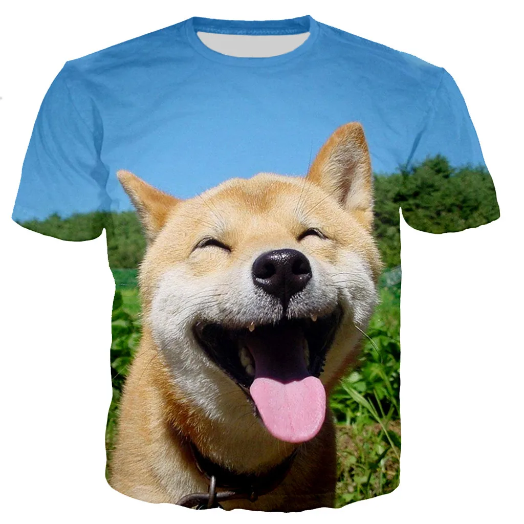 

2023 New Shiba Inu T Shirt Men/women Summer 3D Printed Tshirts Casual Harajuku T-shirt Tops Oversized