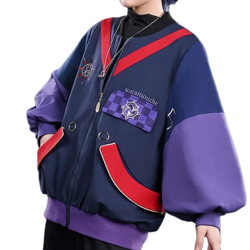 

Ударная куртка Genshin на молнии, толстовки с капюшоном, стиль аниме, классический стиль, Бомбер, пальто, спортивная одежда, спортивный костюм, одежда
