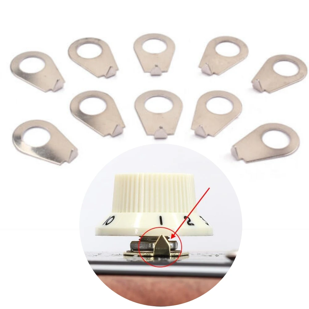 10Pcs Guitar Knobs Pointer Plate Indicator Washers Metal Silver Gold Accessories Parts For Gibson LP Electric Guitar Instrument
10Pcs Guitar Knobs Pointer Plate Indicator Washers Metal Silver Gold Accessories Parts For Gibson LP Electric Guitar Instrument