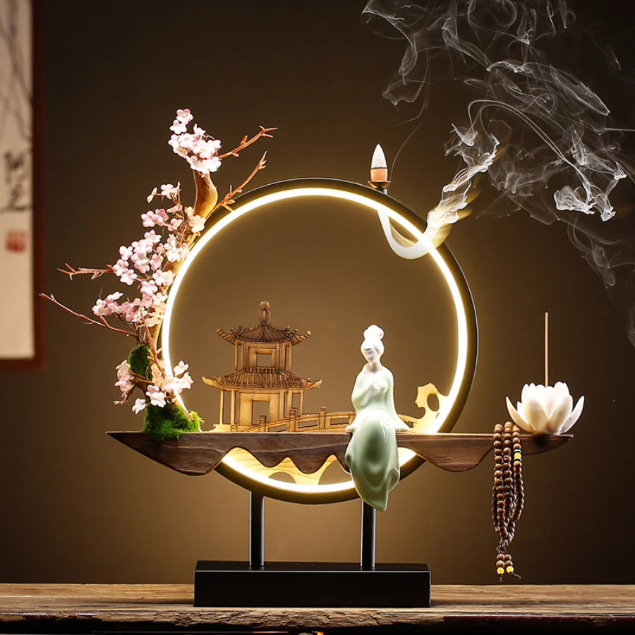 Ceramic Holder Incense Burner Ornament Nature Antique Porcelain Incense Burners Backflow Lotus Flower Electric Bruleur Zen
Ceramic Holder Incense Burner Ornament Nature Antique Porcelain Incense Burners Backflow Lotus Flower Electric Bruleur Zen