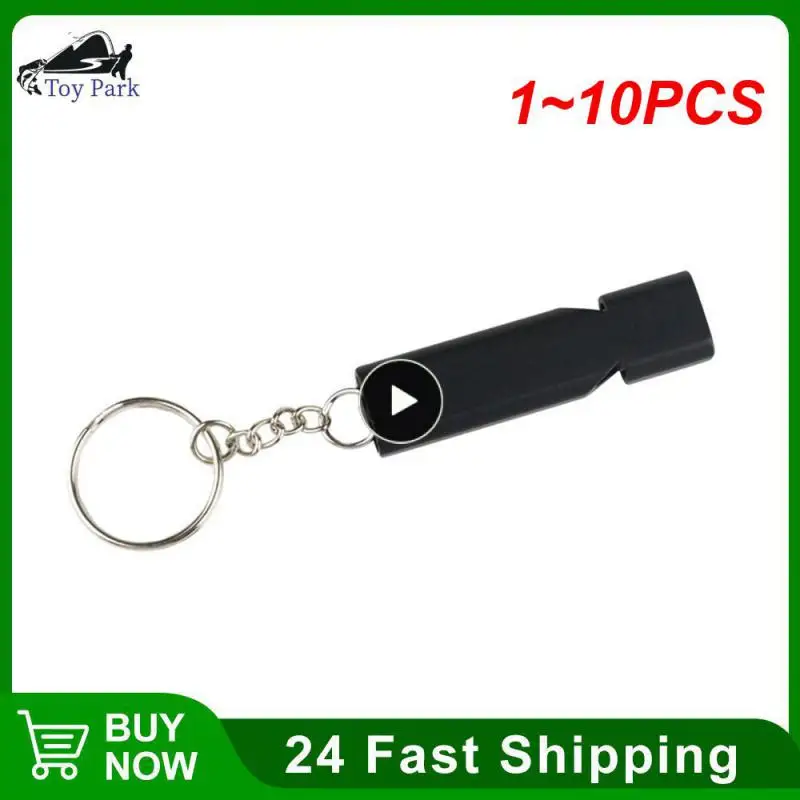 

1~10PCS Outdoor Survival Whistle Aluminum Alloy Double Tube Dual-frequency High Volume Hiking Camping First Aid Whistle