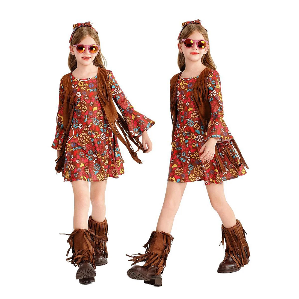 ملابس أطفال للكرنفال، طقم سترة من الدنيم المطبوع، زي حفلات، فستان أداء عتيق الطراز للأطفال من 3-8 سنوات، ملابس أعياد الميلاد ملابس أطفال للكرنفال، طقم سترة من الدنيم المطبوع، زي حفلات، فستان أداء عتيق الطراز للأطفال من 3-8 سنوات، ملابس أعياد الميلاد