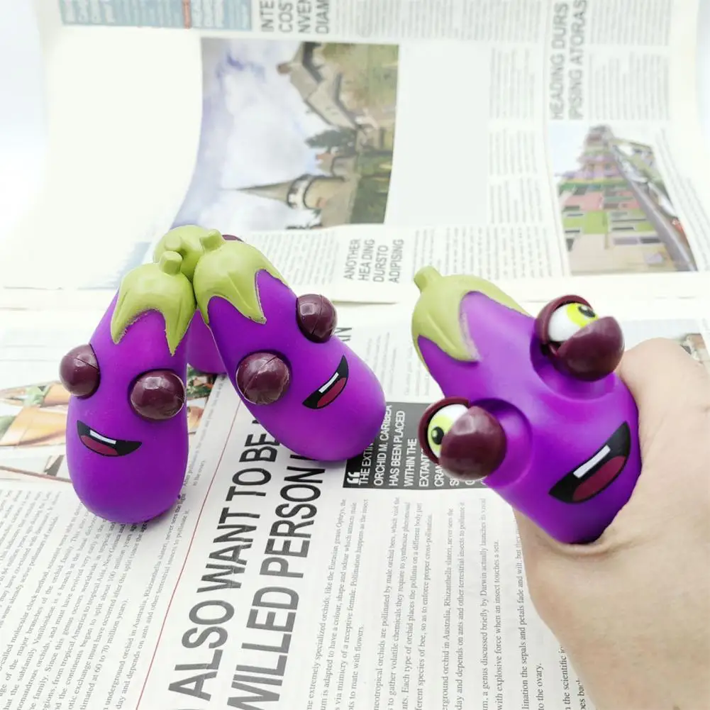 Eggplant Squeeze Fidget Toy Eye-popping Eggplant Squeeze Toy Funny Stress Relief Imitation Vegetable for Kids Adults for Boredom
Eggplant Squeeze Fidget Toy Eye-popping Eggplant Squeeze Toy Funny Stress Relief Imitation Vegetable for Kids Adults for Boredom