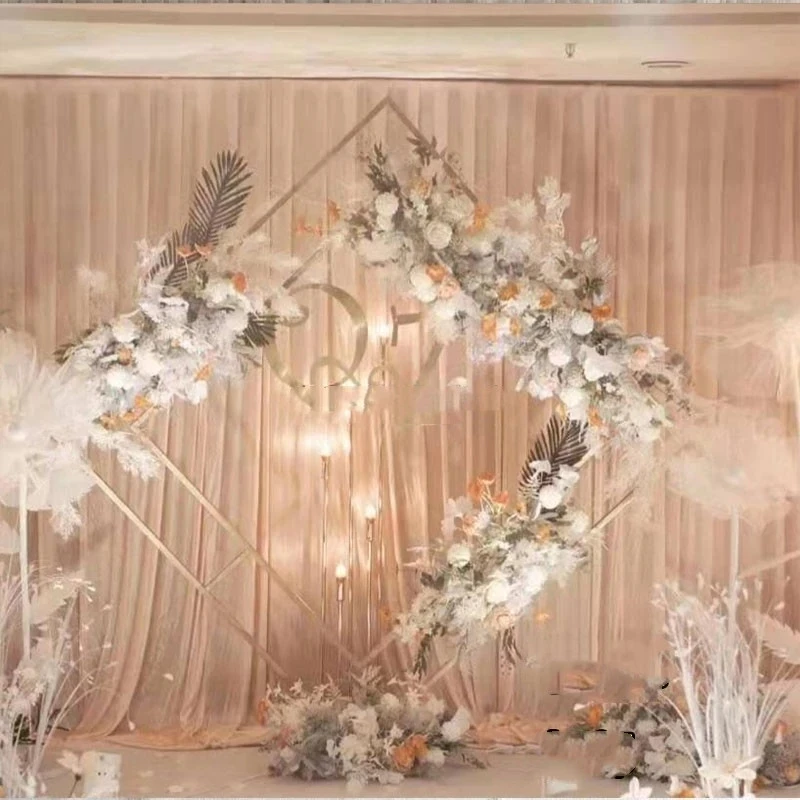 Wedding Arch Wrought Iron Square Quadrilateral Diamond Shelf Geometrical Artificial Flower Stand Party Backdrop Decor Fram
Wedding Arch Wrought Iron Square Quadrilateral Diamond Shelf Geometrical Artificial Flower Stand Party Backdrop Decor Fram