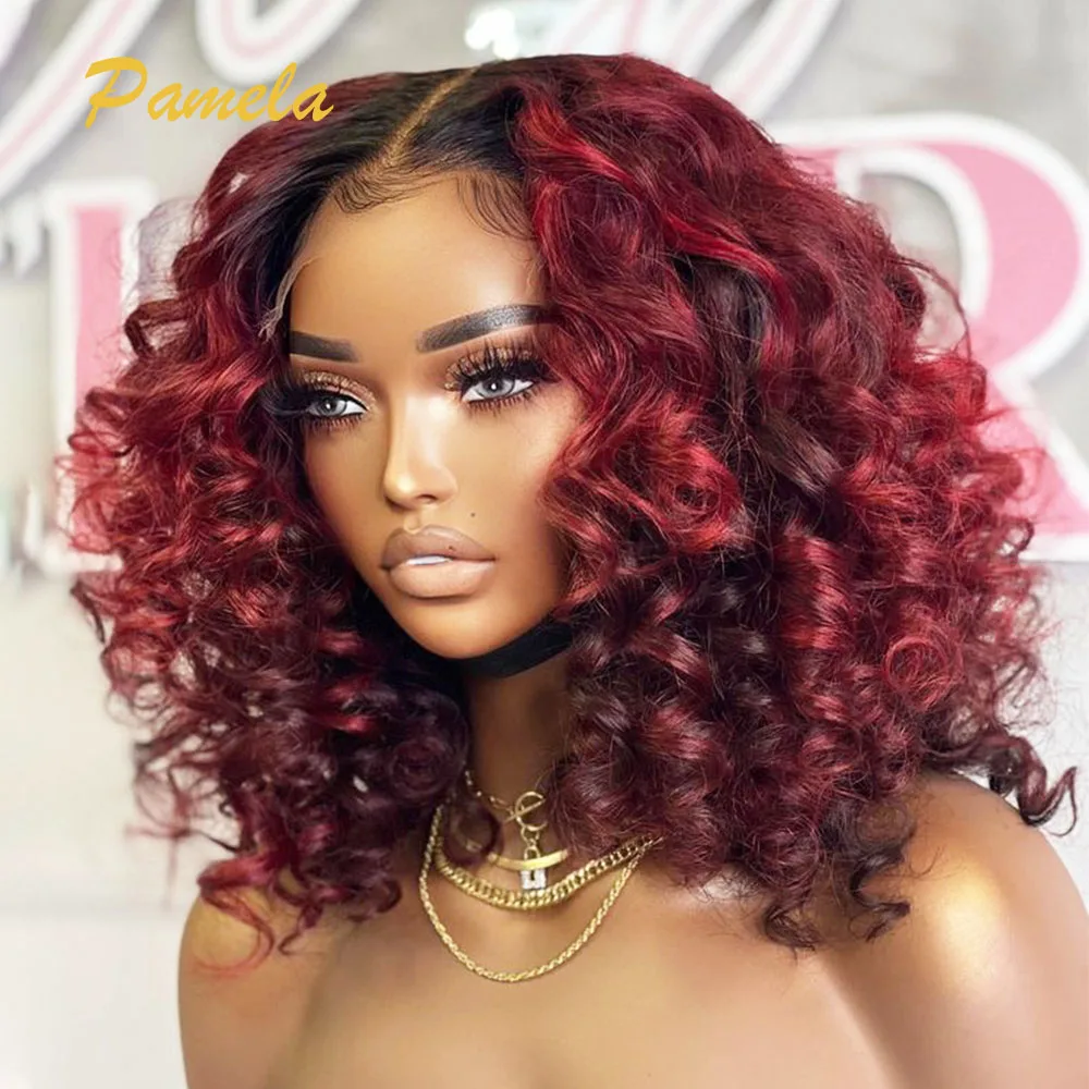 Wear and Go Ombre 30 inch 1b99j Burgundy Short Bob Loose Wave Human Hair Glueless Wigs 360 Transparent Lace Front Wigs For Women
Wear and Go Ombre 30 inch 1b99j Burgundy Short Bob Loose Wave Human Hair Glueless Wigs 360 Transparent Lace Front Wigs For Women
