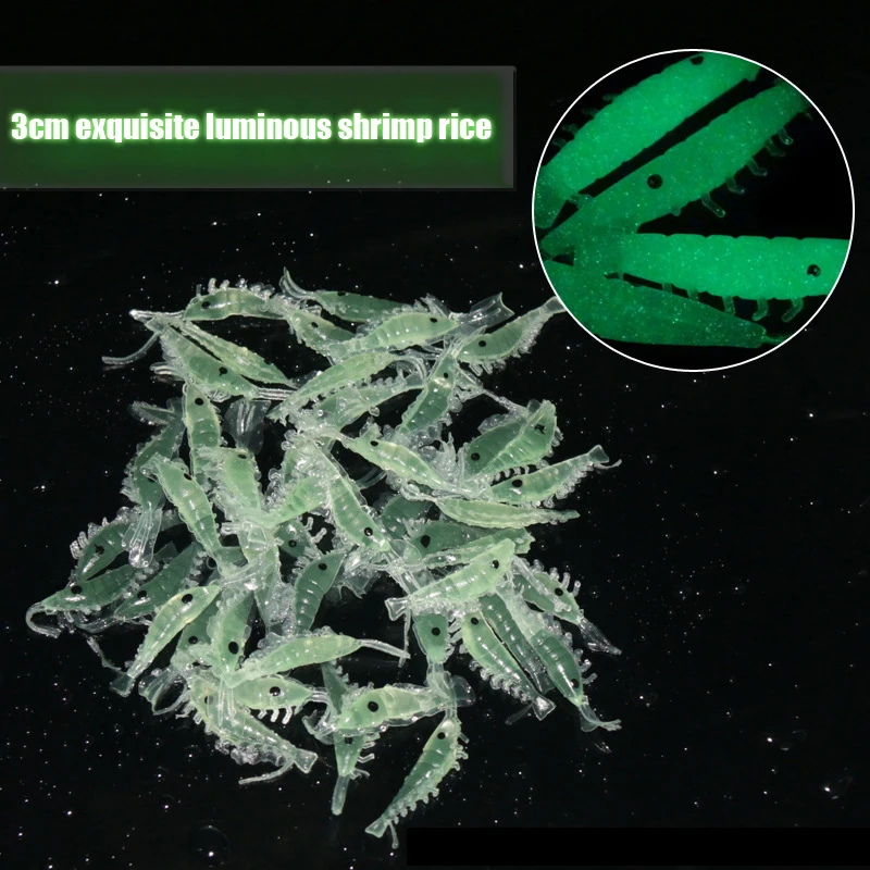 Imitation Glow-In-The-Dark Shrimp 3cm Bionic Road Runner Bait Making Small Shrimp Stringer Hook Lure PVC 1pc
Imitation Glow-In-The-Dark Shrimp 3cm Bionic Road Runner Bait Making Small Shrimp Stringer Hook Lure PVC 1pc