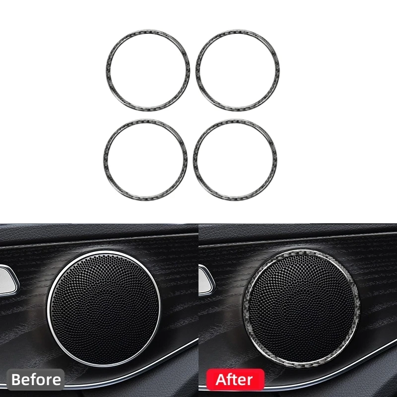 For Mercedes Benz C GLC Class W205 X253 Carbon Fiber Auto Door Audio Speaker Ring Loudspeaker Trim Sticker Car Accessories
For Mercedes Benz C GLC Class W205 X253 Carbon Fiber Auto Door Audio Speaker Ring Loudspeaker Trim Sticker Car Accessories