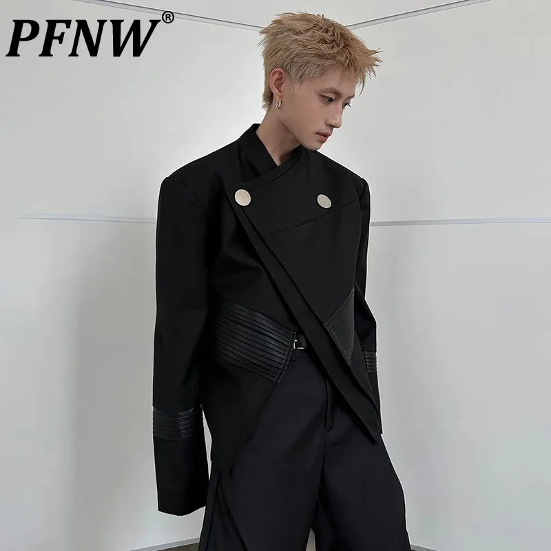 PFNW Korean Fahsion Niche Design Men's Cross Closing Blazer Male Shoulder Pad Jackets Casual Coats 2023 Autumn Chic New 28W2043
PFNW Korean Fahsion Niche Design Men's Cross Closing Blazer Male Shoulder Pad Jackets Casual Coats 2023 Autumn Chic New 28W2043