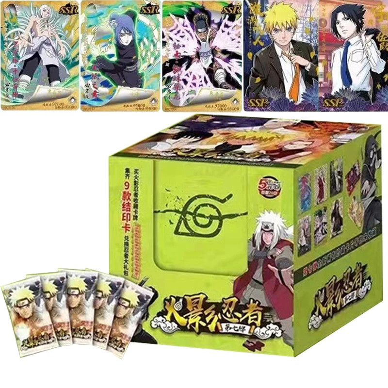 

Japanese Anime NARUTO Figures Booster Box Collection CardS Rare Limited SSP SP LR SSR Diamond Flash Color Drawing Card Kids Toys