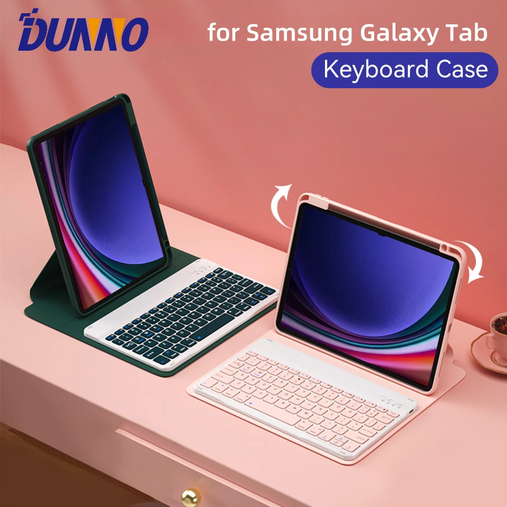 Чехол для клавиатуры для Samsung Galaxy Tab, чехол для Tab S9 11, Φ, S9 Plus, 12,4 SM-X710, прозрачный чехол с вращением на 360 °
Чехол для клавиатуры для Samsung Galaxy Tab, чехол для Tab S9 11, Φ, S9 Plus, 12,4 SM-X710, прозрачный чехол с вращением на 360 °