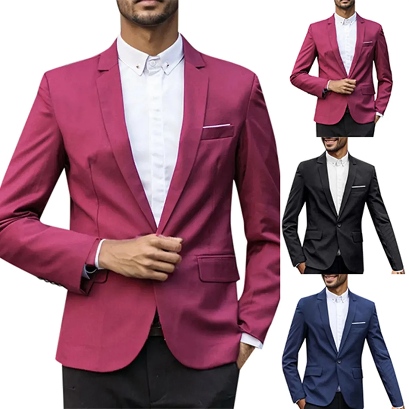 

2023 Spring Autumn Blazers Men Fashion Slim Casual Business Handsome Suits Brand Men's Blazers Tops Slimming Wedding Suits Party