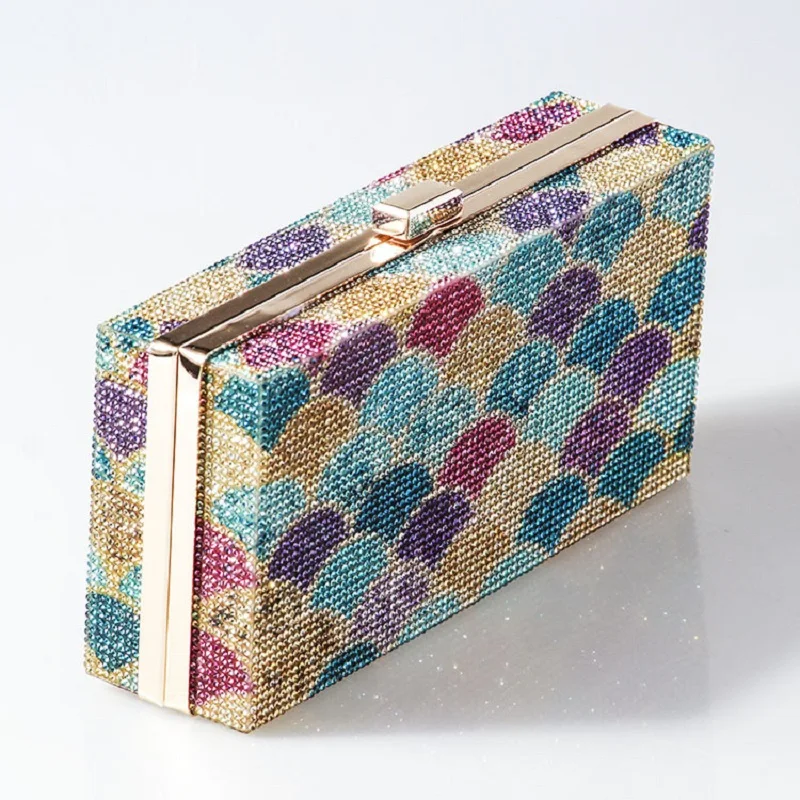 Pooflower New Colorful Diamond Party Clutch Purse For Women 2023 Prom Evening Bag Female Wedding Crystal Small Crossbody Handbag
Pooflower New Colorful Diamond Party Clutch Purse For Women 2023 Prom Evening Bag Female Wedding Crystal Small Crossbody Handbag