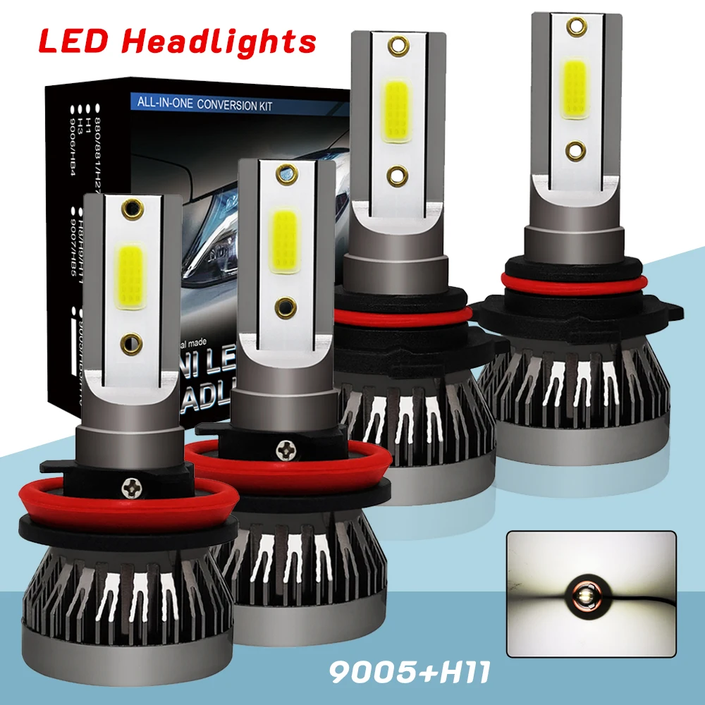 2pcs Auto LED Head Light High Beam Low Beam Auto Accessories 6000K White Auto Fog Light Bulbs For VW BMW Benz Tesla Tool
2pcs Auto LED Head Light High Beam Low Beam Auto Accessories 6000K White Auto Fog Light Bulbs For VW BMW Benz Tesla Tool