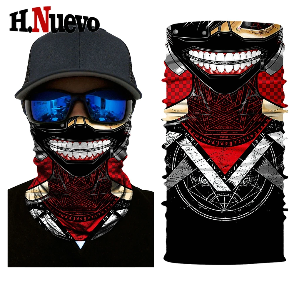 

Balaclava Face Mask Motorcycle Ghost Tactical Durag Ski Bicycle Cycling Mascara Motorbike Scarf Masque Skull Masks Bandana Motor