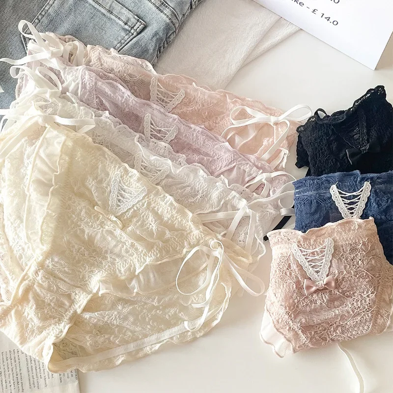 New Sexy Underwear High Split Girls Underwear Bubble Lace Sexy Bandage Cotton Crotch Waist Breathable
New Sexy Underwear High Split Girls Underwear Bubble Lace Sexy Bandage Cotton Crotch Waist Breathable