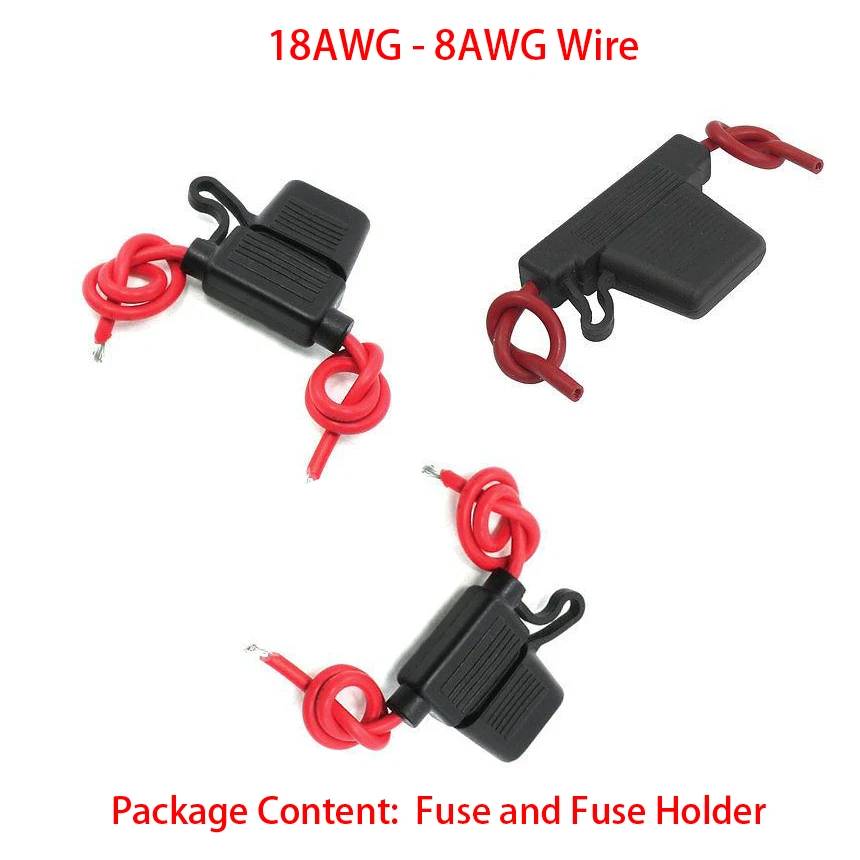 18 16 14 AWG Wire Cable 5A 10A 15A 20A Small Size Fuse Car Automotive Blade Waterproof In-Line Block Case Fuse Socket Holder
18 16 14 AWG Wire Cable 5A 10A 15A 20A Small Size Fuse Car Automotive Blade Waterproof In-Line Block Case Fuse Socket Holder