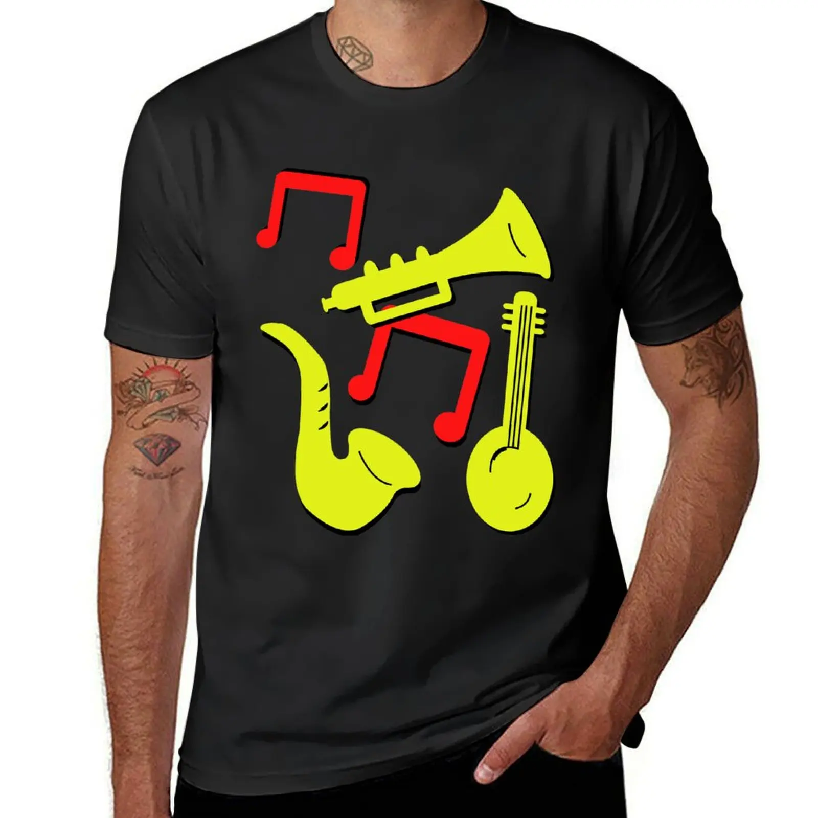 Ace 'Remembrance Jazz' Musical Instruments T shirt T-Shirt blacks blanks sublime quick-drying slim fit t shirts for men
Ace 'Remembrance Jazz' Musical Instruments T shirt T-Shirt blacks blanks sublime quick-drying slim fit t shirts for men