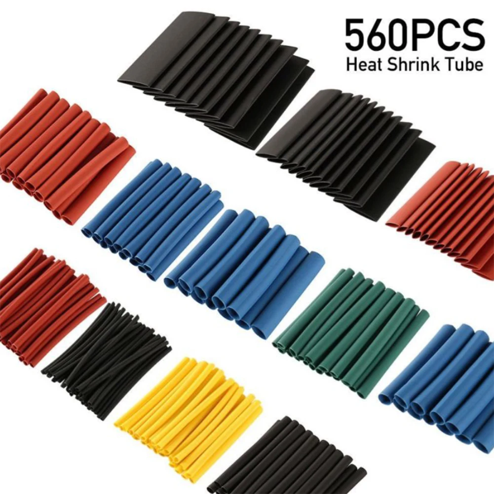 560pcs Thermoresistant Tube Heat Shrink Wrapping Kit Electrical Connection Wire Cable Insulation Sleeving Wire Cable Insulation
560pcs Thermoresistant Tube Heat Shrink Wrapping Kit Electrical Connection Wire Cable Insulation Sleeving Wire Cable Insulation