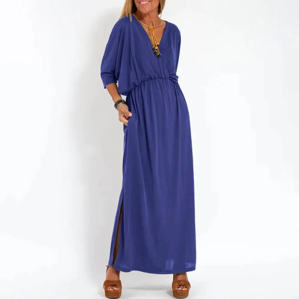 Cocktail Party Dress Elegant V-neck Split Dress for Women Loose Fit High Waisted Solid Color Spring Summer Shirt
Cocktail Party Dress Elegant V-neck Split Dress for Women Loose Fit High Waisted Solid Color Spring Summer Shirt