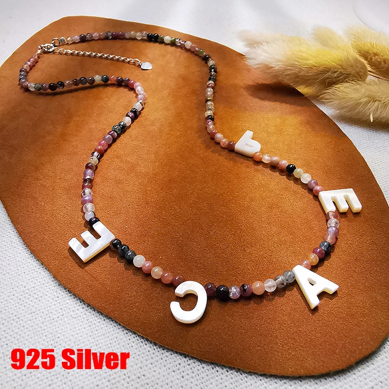 Natural Tourmaline Stone Natural Shell Handmade 925 Silver Beads Collar Necklace Women's Charm Healing Jewelry Gift
Natural Tourmaline Stone Natural Shell Handmade 925 Silver Beads Collar Necklace Women's Charm Healing Jewelry Gift