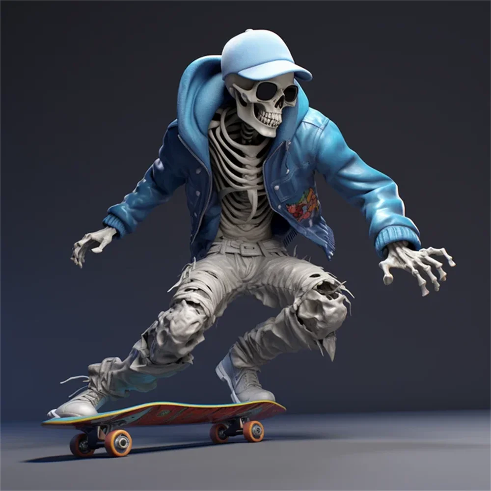 Resin Cool Skeleton Figurines 15cm Sports Ornaments Miniatures Halloween Desk Decorations Festival Gifts
Resin Cool Skeleton Figurines 15cm Sports Ornaments Miniatures Halloween Desk Decorations Festival Gifts