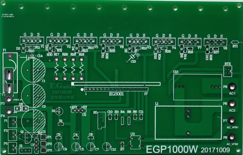 Плата питания инвертора немодулированного синусоидального сигнала EGP1000W, плата драйвера чипа EG8010
Плата питания инвертора немодулированного синусоидального сигнала EGP1000W, плата драйвера чипа EG8010
