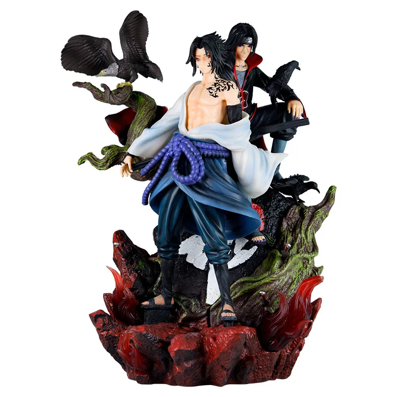 

33CM Naruto Action Figure Shippuden Anime Model Sasuke Uchiha Itachi Uchiha Pvc Gk Statue Collectible Toys Handmade Doll Kids