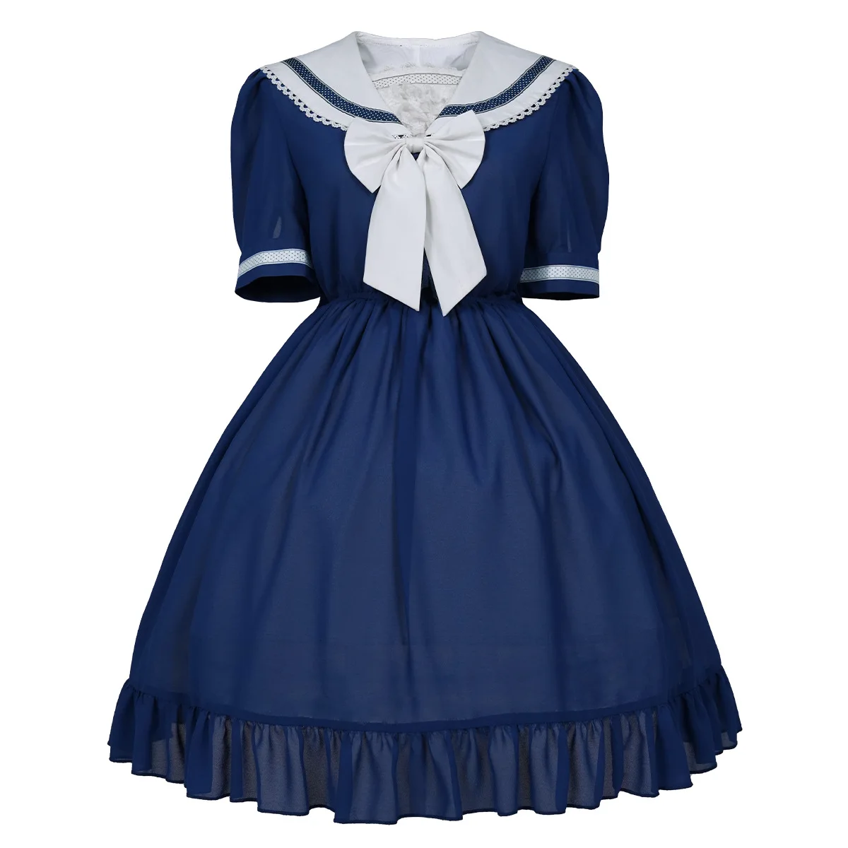 New Summer Dress for Girls Bule Short Sleeved Dresses Lovely Lolita Teenagers Vestido Woman Princess Party Clothing
New Summer Dress for Girls Bule Short Sleeved Dresses Lovely Lolita Teenagers Vestido Woman Princess Party Clothing
