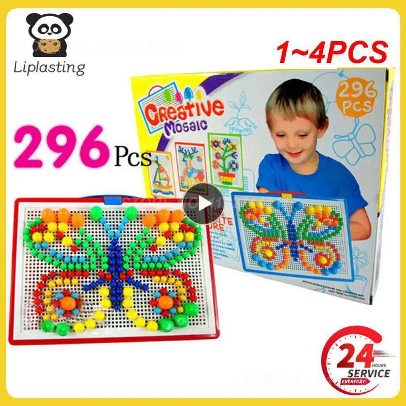 1~4PCS Pieces/Set Box-packed Grain Mushroom Nail Beads Intelligent 3D Puzzle Games Jigsaw Board for Children Kids Educational
1~4PCS Pieces/Set Box-packed Grain Mushroom Nail Beads Intelligent 3D Puzzle Games Jigsaw Board for Children Kids Educational