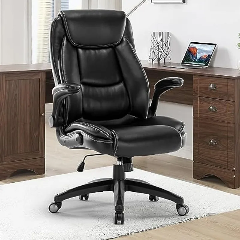 SOERGO Home Office Desk Chair, High Back Executive Computer Chair, Ergonomic PU Leather Padded Chair Gaming Chair with Armrest
SOERGO Home Office Desk Chair, High Back Executive Computer Chair, Ergonomic PU Leather Padded Chair Gaming Chair with Armrest