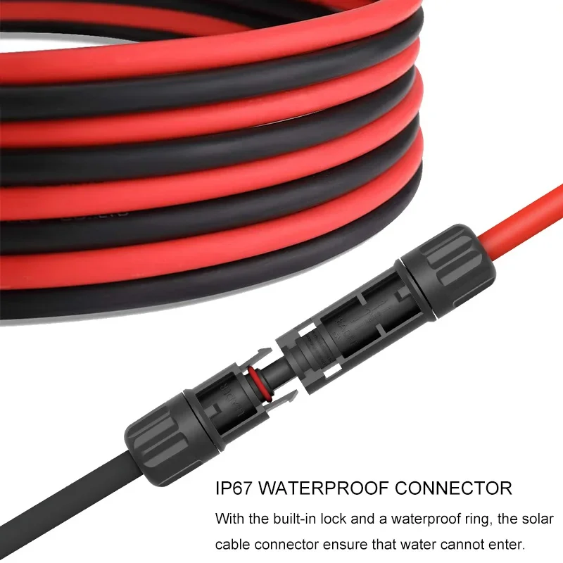 BLUSUNSOLAR Aluminum Cable 6mm2=4mm2 Copper Cable with Connector Solar Photovoltaic Extension Cable
BLUSUNSOLAR Aluminum Cable 6mm2=4mm2 Copper Cable with Connector Solar Photovoltaic Extension Cable