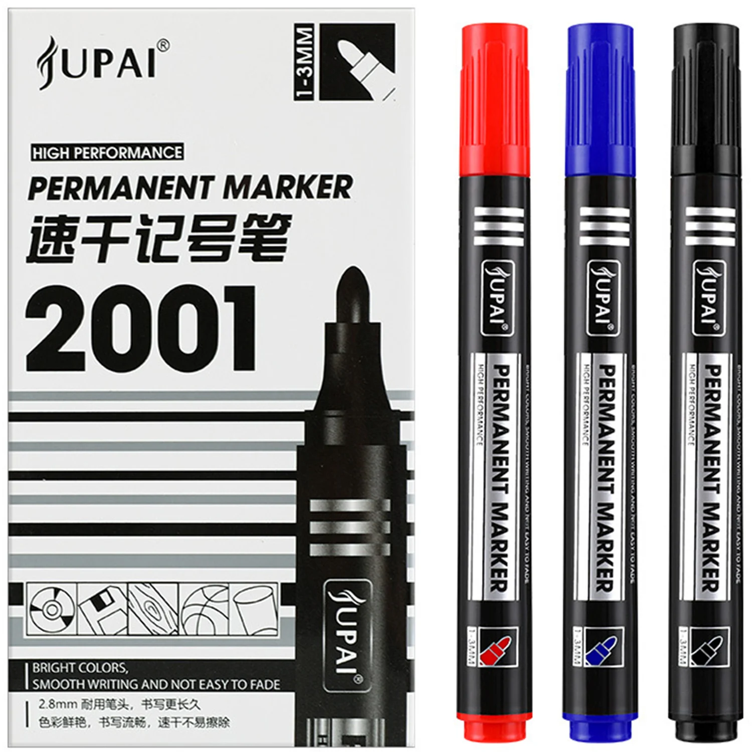 Paint Pens Oil Based Paint Markers Pack of 10 Medium Tip Waterproof Quick Dry Permanent Markers Black Blue Red Colors for Art
Paint Pens Oil Based Paint Markers Pack of 10 Medium Tip Waterproof Quick Dry Permanent Markers Black Blue Red Colors for Art
