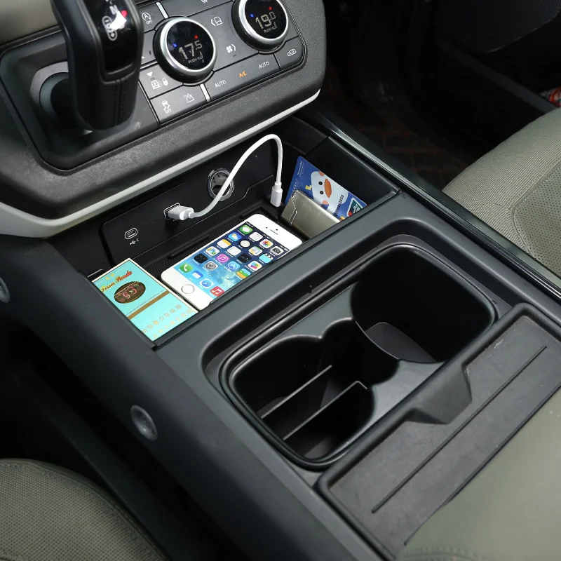 For 20-22 Land Rover Defender Central Control Storage Box Storage Accessories Central Control Cup Holder Split Storage Box
For 20-22 Land Rover Defender Central Control Storage Box Storage Accessories Central Control Cup Holder Split Storage Box