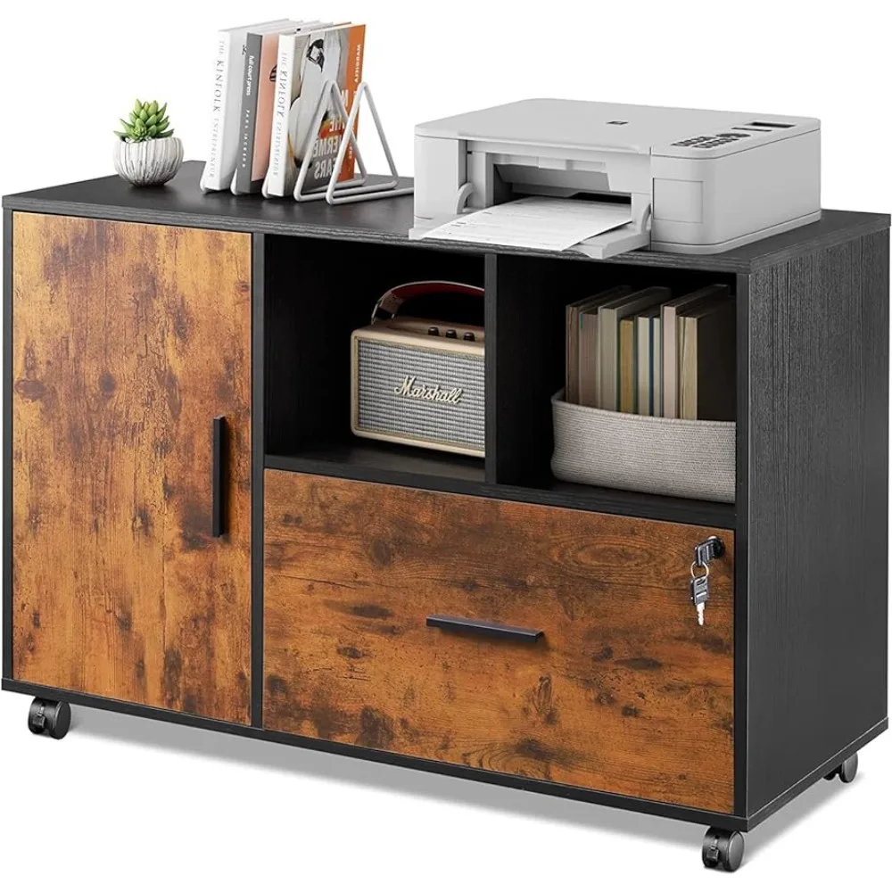 Wood Lateral Filing Cabinet for Home Office Printer Stand With Storage Chest of Drawers 1 Drawer Rolling File Cabinet Cabinets
Wood Lateral Filing Cabinet for Home Office Printer Stand With Storage Chest of Drawers 1 Drawer Rolling File Cabinet Cabinets