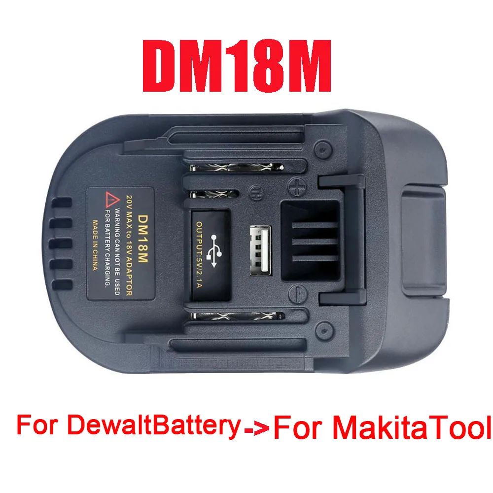 

DM18M конвертер адаптер USB зарядное устройство для Milwaukee для Dewalt 20V литий-ионная батарея для Makita 18V замена инструмента BL1830 BL1815