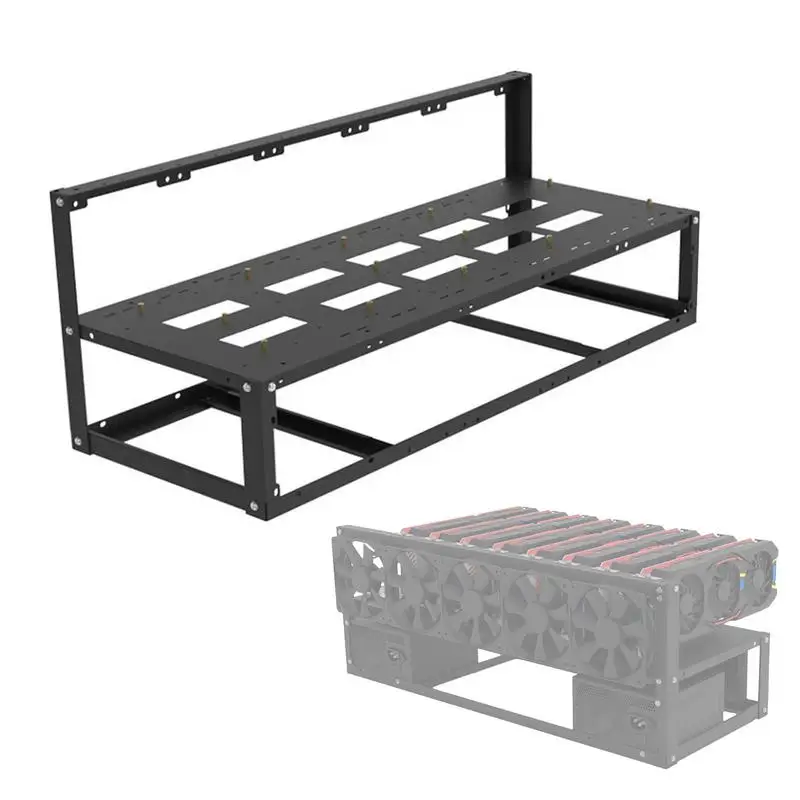 Mining Rig Frame 8 GPU Open Air Mining Case Computer Frame Durable Steel Motherboard Bracket Strong Structure Mining Open Air
Mining Rig Frame 8 GPU Open Air Mining Case Computer Frame Durable Steel Motherboard Bracket Strong Structure Mining Open Air