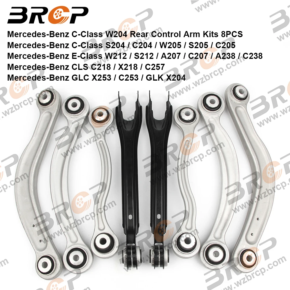 BRCP Rear Suspension Control Arm Kits For Mercedes Benz C E Class W204 W205 W212 W213 GLC X253 GLK X204 2043501506 2043502706
BRCP Rear Suspension Control Arm Kits For Mercedes Benz C E Class W204 W205 W212 W213 GLC X253 GLK X204 2043501506 2043502706