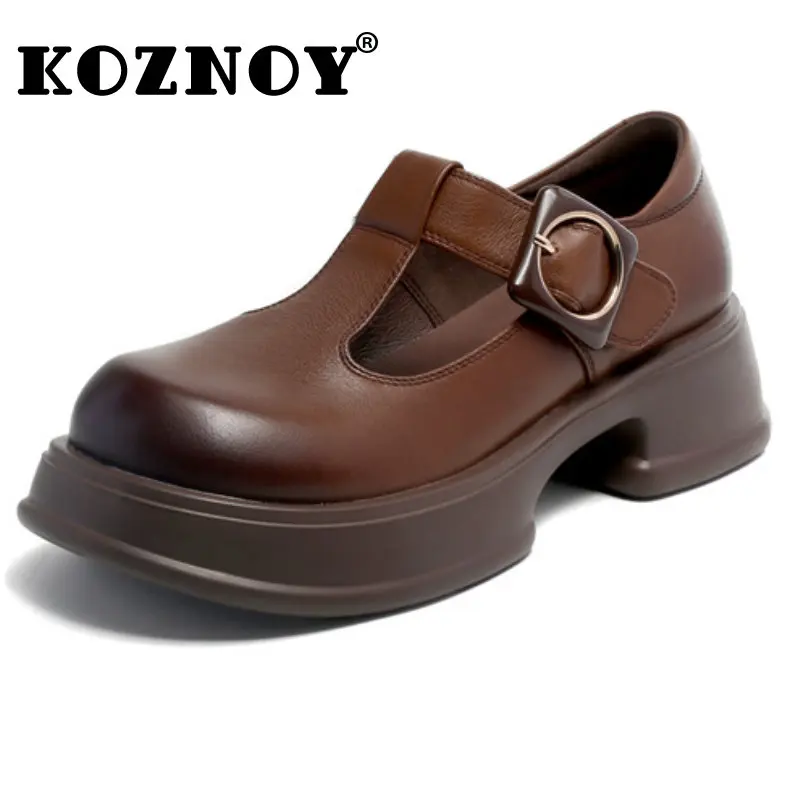 Koznoy 5.5cm Cow Genuine Leather Girl Mary Jane Platform Students Fashion Summer Ladies Buckle Comfy Lolita Preppy Style Shoes
Koznoy 5.5cm Cow Genuine Leather Girl Mary Jane Platform Students Fashion Summer Ladies Buckle Comfy Lolita Preppy Style Shoes
