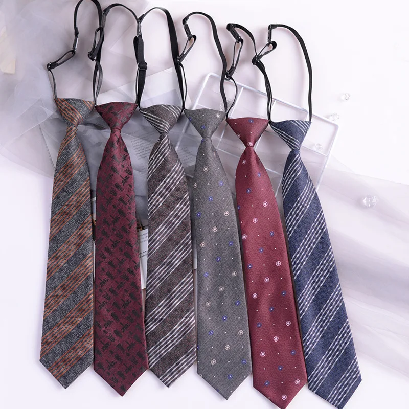 7cm Zipper Tie Female Student Necktie Pair With Shirt Uniform Red Grey Striped Gravata Lazy Easy Pull Ties Gifts
7cm Zipper Tie Female Student Necktie Pair With Shirt Uniform Red Grey Striped Gravata Lazy Easy Pull Ties Gifts