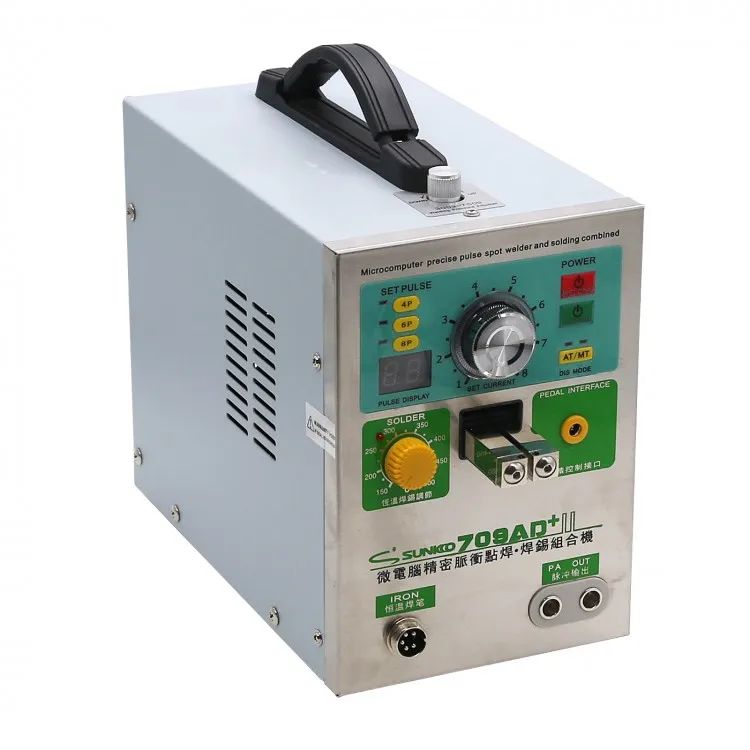 3 In 1 220V SUNKKO 709AD+ Pulse Battery Spot Welder For 18650 Battery Pack Welding+70B Welding Pen
3 In 1 220V SUNKKO 709AD+ Pulse Battery Spot Welder For 18650 Battery Pack Welding+70B Welding Pen