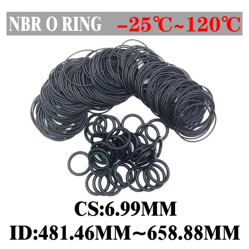 2pcs Black NBR O Ring CS 6.99mm ID 481.46~658.88mm Automobile Nitrile Rubber Round Shape Washer Corrosion Resist Sealing Gaskets
2pcs Black NBR O Ring CS 6.99mm ID 481.46~658.88mm Automobile Nitrile Rubber Round Shape Washer Corrosion Resist Sealing Gaskets