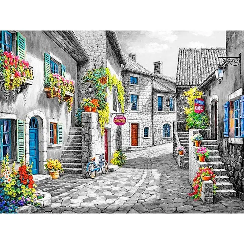 GATYZTORY Pictures by numbers Oil Handpainted Town On Canvas Acrylic Paint by numbers With Frame Painting Decor Unique gift
GATYZTORY Pictures by numbers Oil Handpainted Town On Canvas Acrylic Paint by numbers With Frame Painting Decor Unique gift