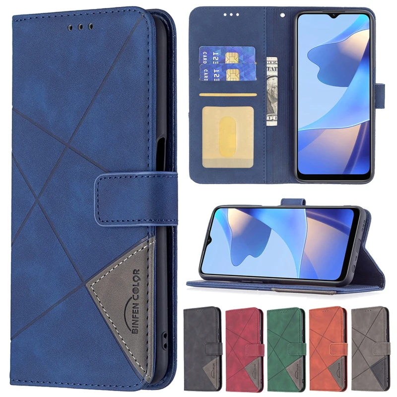 

Wallet Flip Leather Case For OPPO A16 A17 A57 A96 A76 A36 A94 A74 A54 Find X5 Lite Realme C35 C31 C30 C25 GT Neo 3 9i 9 Pro 8