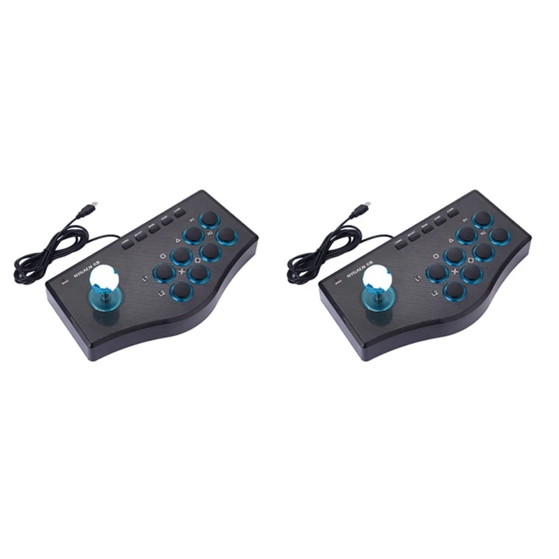 

RISE-2X USB Wired Game Controller Game Rocker Arcade Joystick USBF Stick For PS3 Computer PC Gamepad Gaming Console