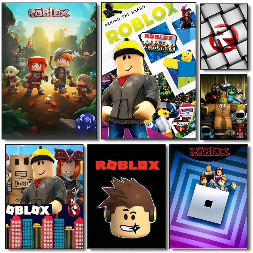 Sandbox Game DynaBlockses R-Robloxes Classic Movie Posters Stickers Living Room Bedroom Entrance Cafe Art Decoration Painting
Sandbox Game DynaBlockses R-Robloxes Classic Movie Posters Stickers Living Room Bedroom Entrance Cafe Art Decoration Painting